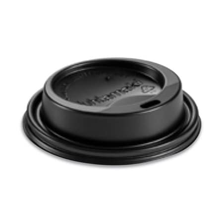 Huhtamaki HOT CUP LIDS, FITS 8 OZ HOT CUPS, DOME SIPPER, BLACK, 1,000/CARTON, PK1000 89435